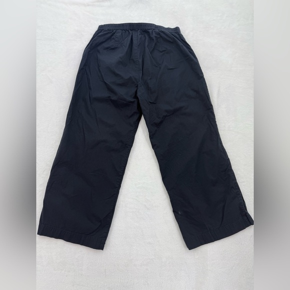 Women’s Black Tulip Brand Cropped Pants White Buttons Size Small Beach Vacation - Picture 12 of 13